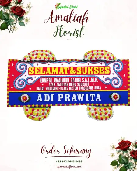 Papan Bunga Ucapan Selamat Gondoruso